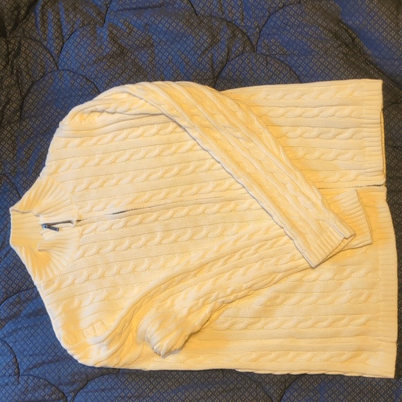 ❌DONATED Cotton full zip turtleneck sweater - Picture 1 of 4
